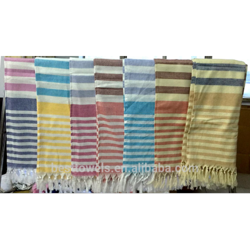 Custom high quality 100%cotton turkish towel beach softtextile
